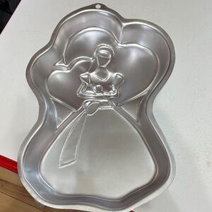 Wilton Mattel Silver Princess Shaped Cake Pan